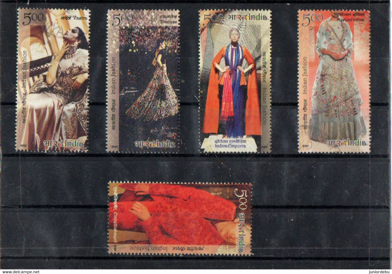 India - 2020 - Indian Fashion - Designers' Creations - 5 Diff  - Used. - Used Stamps