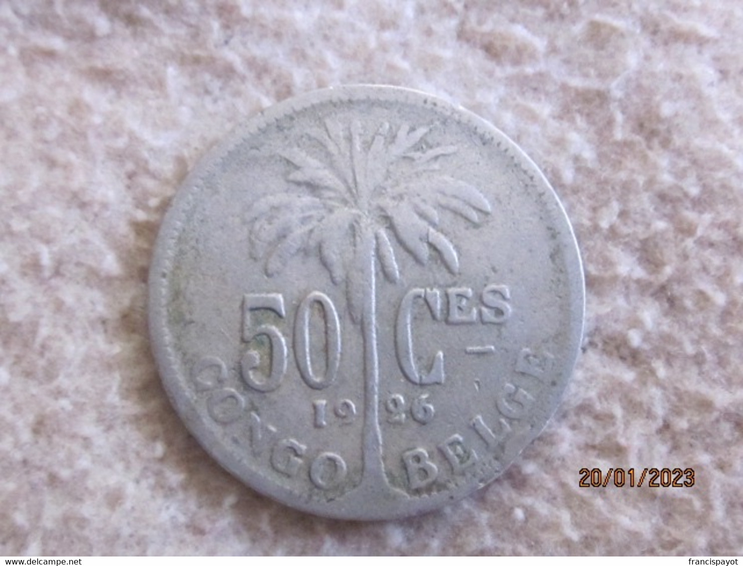 Congo Belge 50 Centimes 1926 - 1910-1934: Albert I