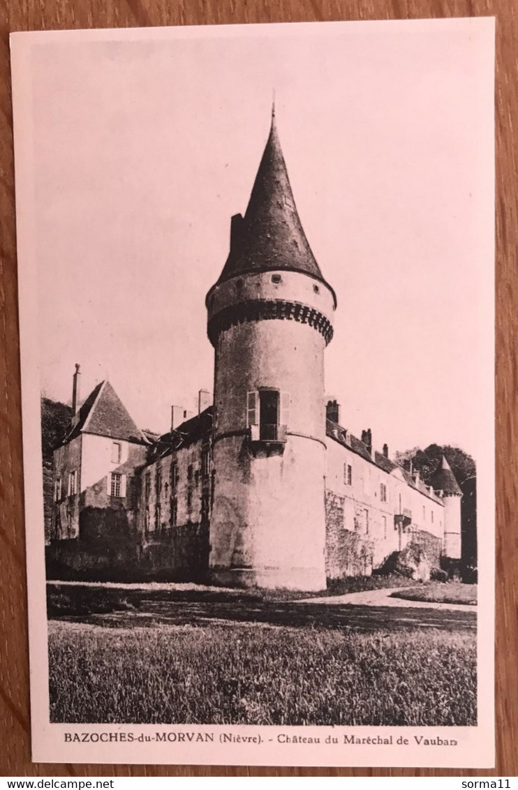 CPA BAZOCHES DU MORVAN 58 Château Du Maréchal De Vauban - Bazoches