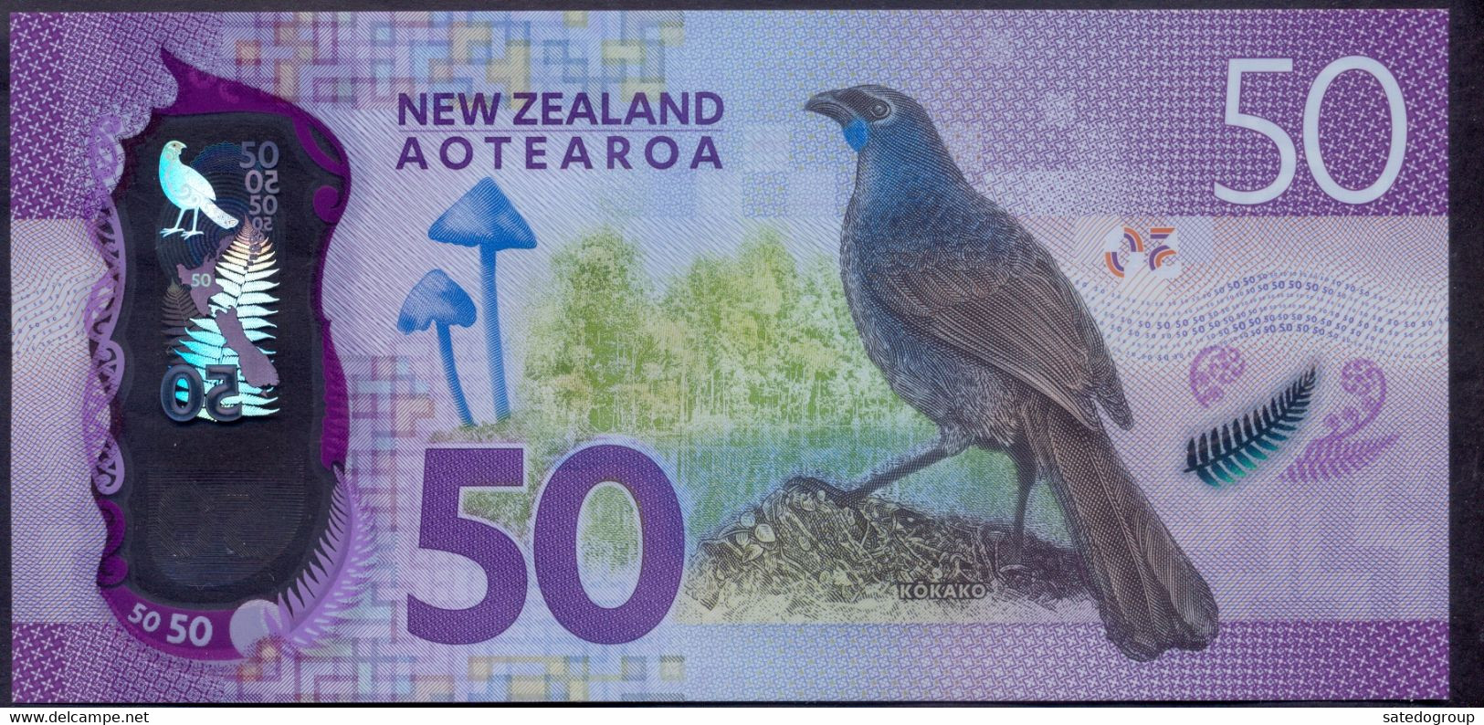 New Zealand 50 Dollars 2018 UNC P-194b Polymer - Nouvelle-Zélande