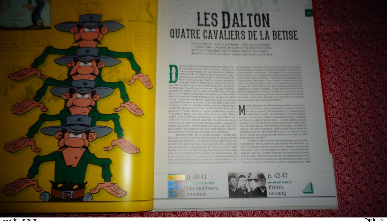 LES PERSONNAGES DE LUCKY LUKE Et la Véritable Conquête de l'Ouest Morris Dalton Rantanplan Calamity Jane Far West