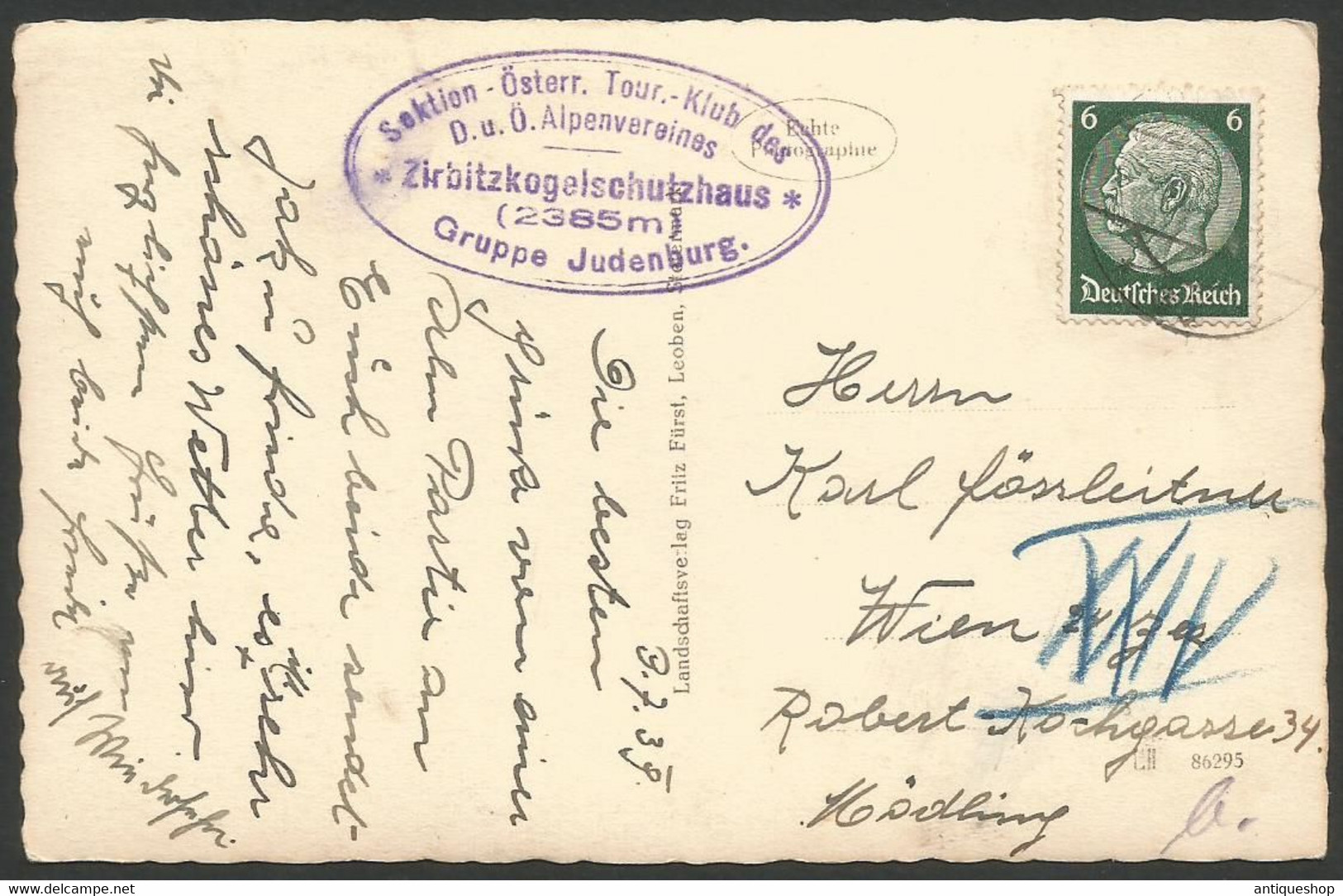 Austria-----Judenburg(Schutzhaus)-----old Postcard - Judenburg