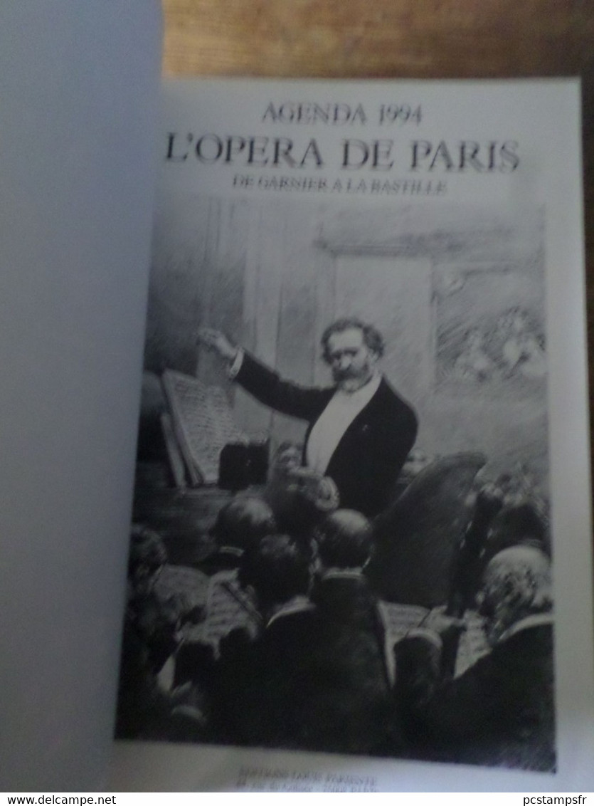 LIVRE AGENDA OPERA DE PARIS 1994, De GARNIER à La BASTILLE, Vierge - Blanco Agenda