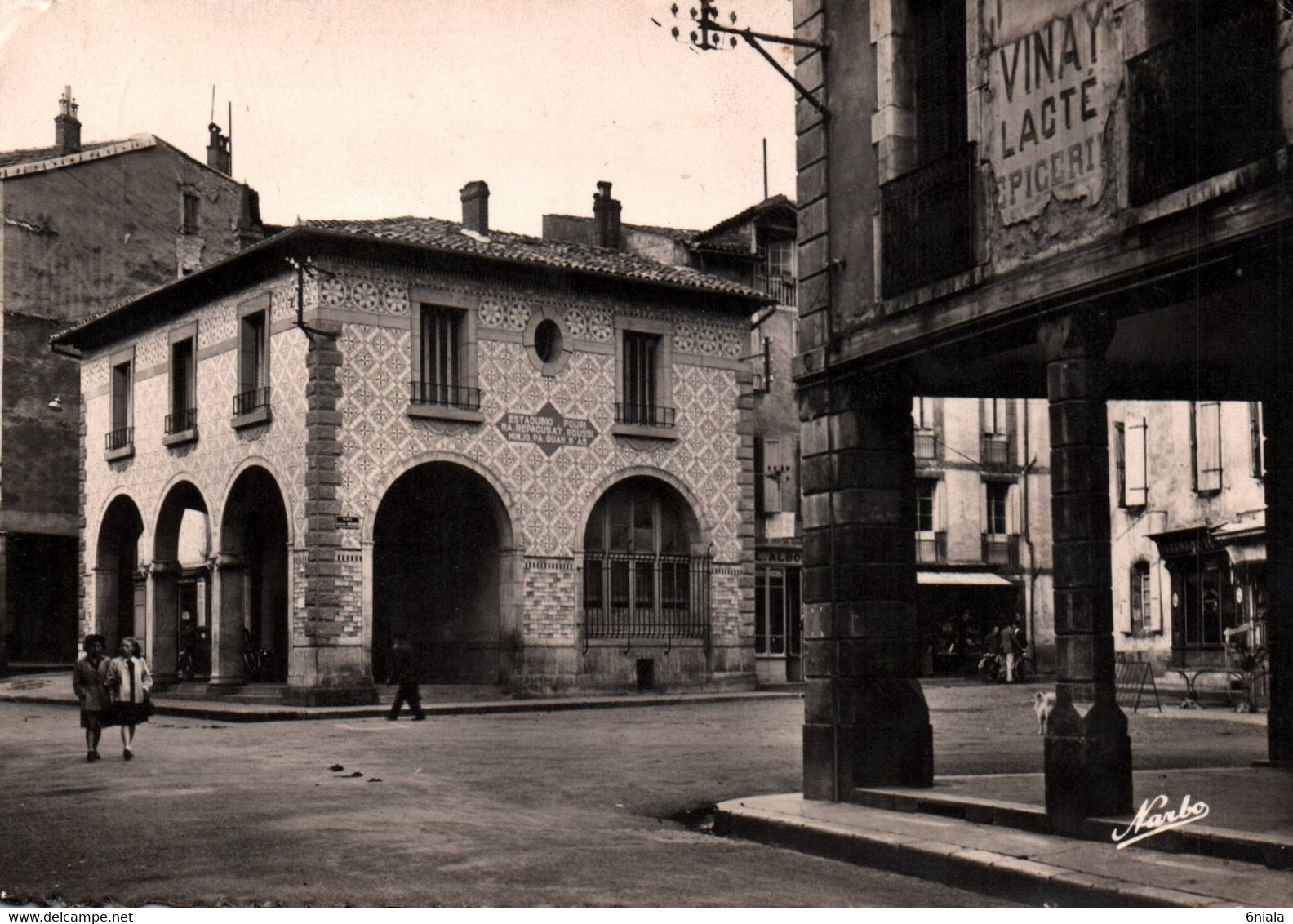 16876 SAINT GIRONS Place Aristide Briand, Anciennement Gabriel Fauré  ( 2 Scans) 09 Ariège - Saint Girons