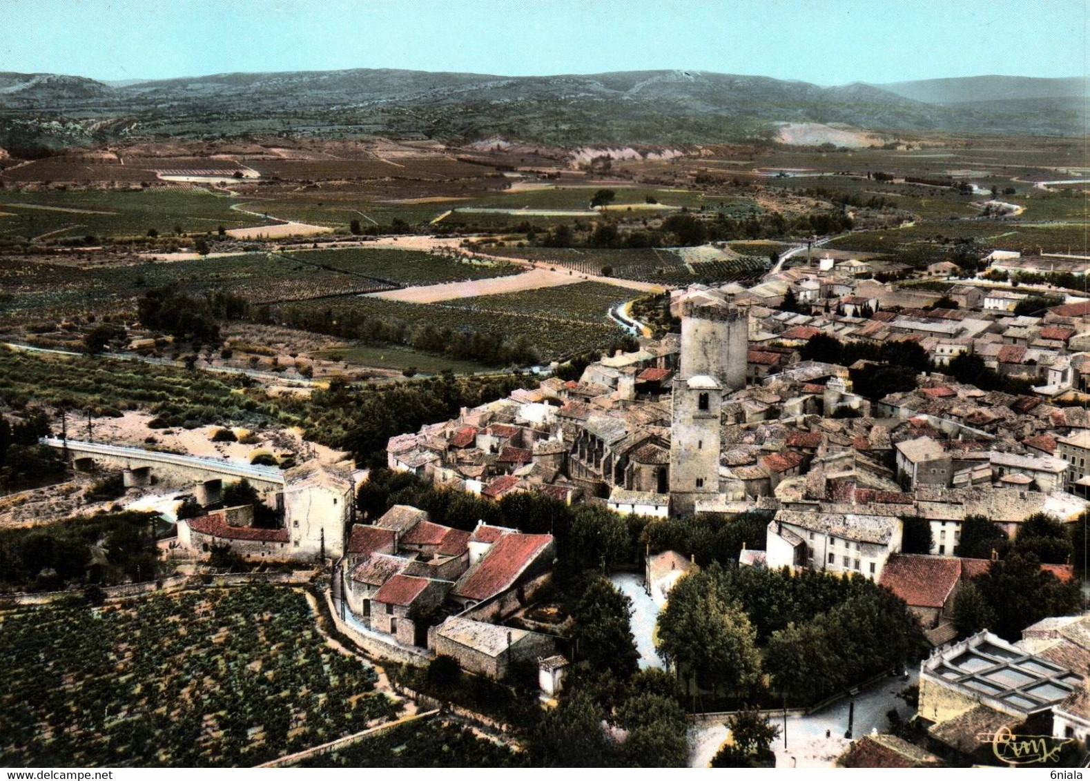 16877 FABREZAN  Vue Générale Aérienne    ( 2 Scans) 11 Aude - Andere & Zonder Classificatie