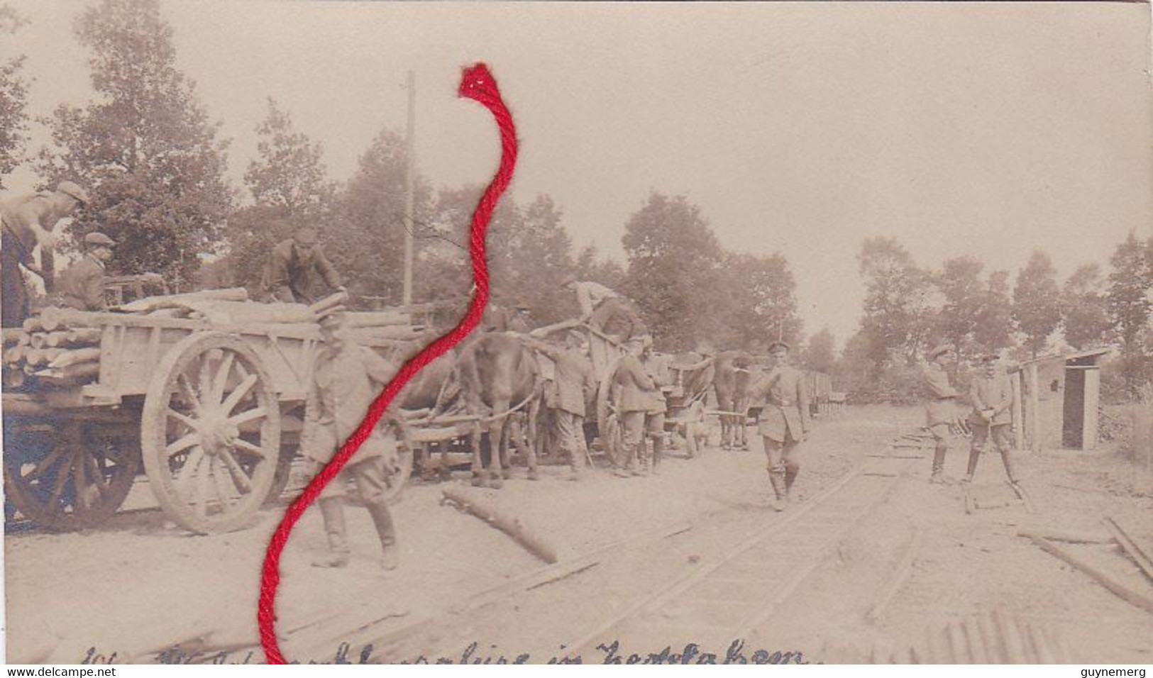 ZEDELGEM Parkkompagnie Pionier-Belagerungstrai Weihnachten 1917 Duitse Fotokaart 1° W.O. - Zedelgem