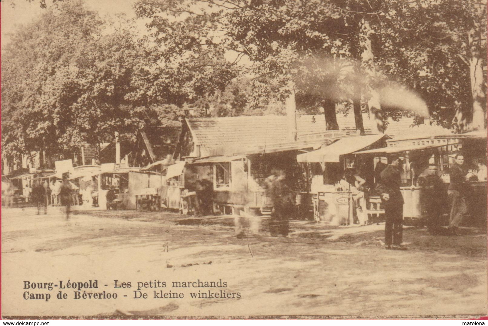 BELGIQUE LIMBOURG BERINGEN BOURG LEOPOLD LES PETITS MARCHANDS CAMP DE BEVERLOO - Beringen