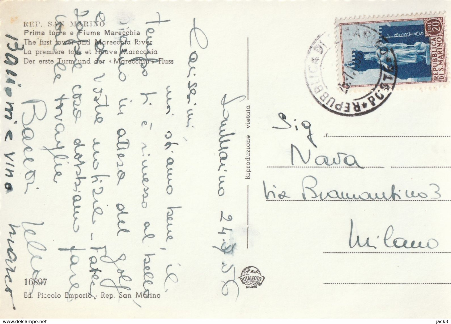 STORIA POSTALE - SAN MARINO - Lettres & Documents