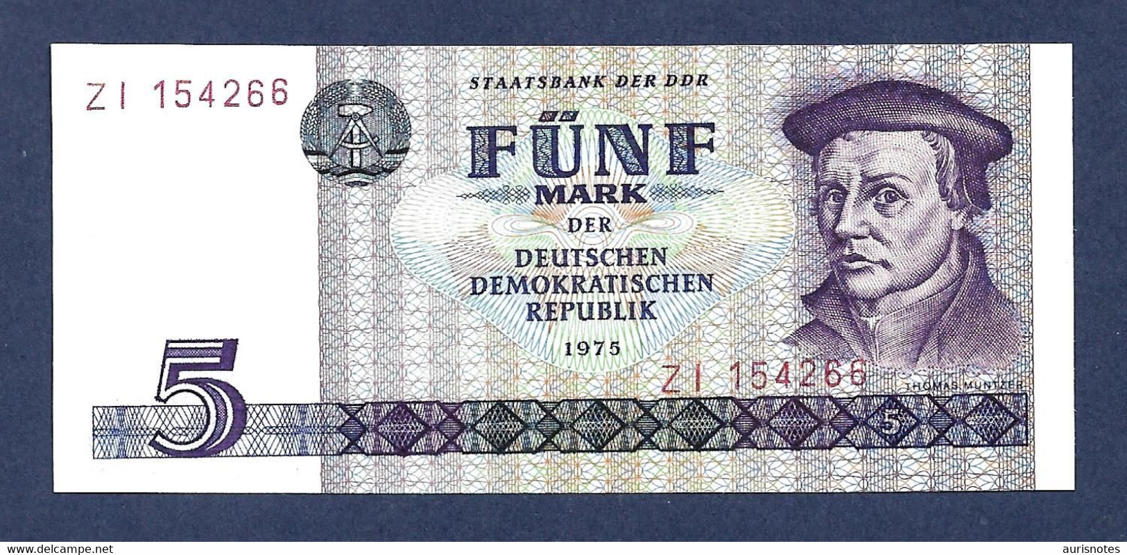 DDR Germany 5 Mark 1975 Replacement P27a UNC - 5 Mark