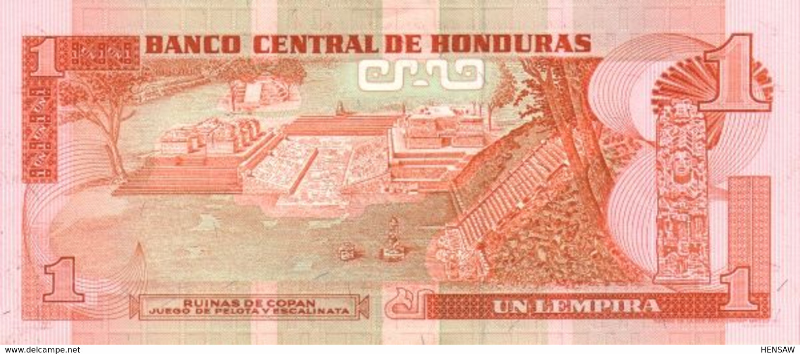 HONDURAS 1 LEMPIRA 1989 P 68c UNC NUEVO SC - Honduras