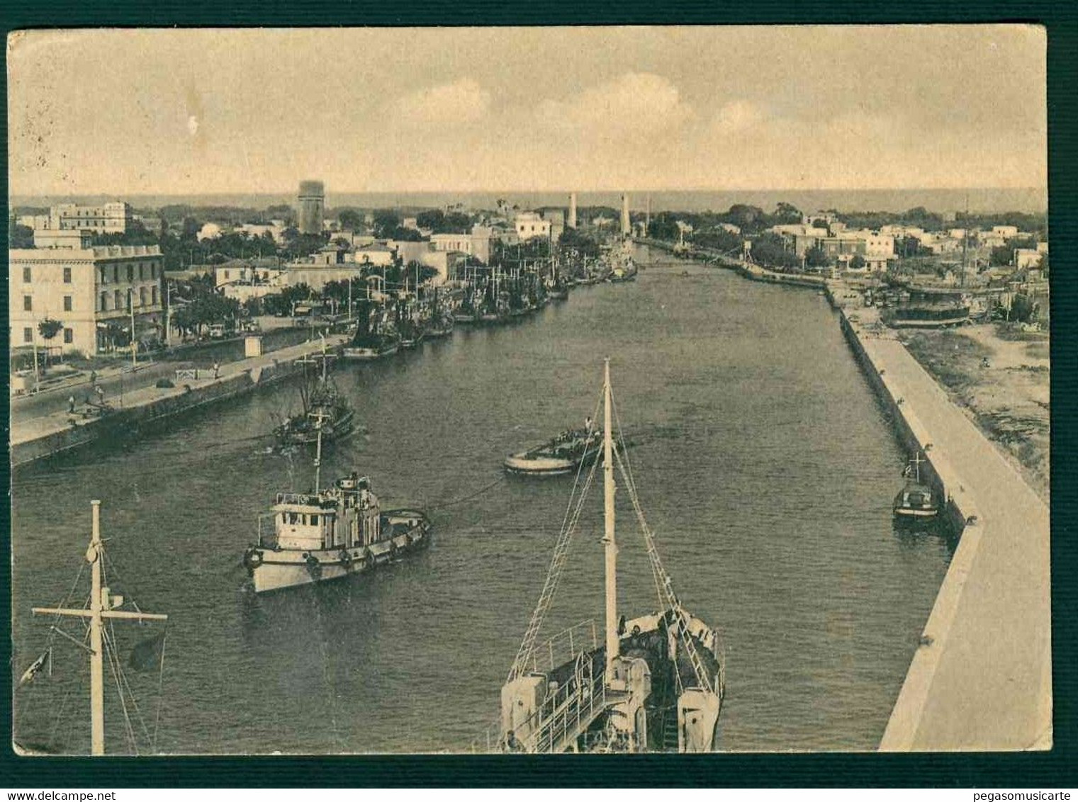 CLH232 - FIUMICINO ROMA IL PORTO CANALE ANIMATA BOAT BARCHE 1960 - Fiumicino