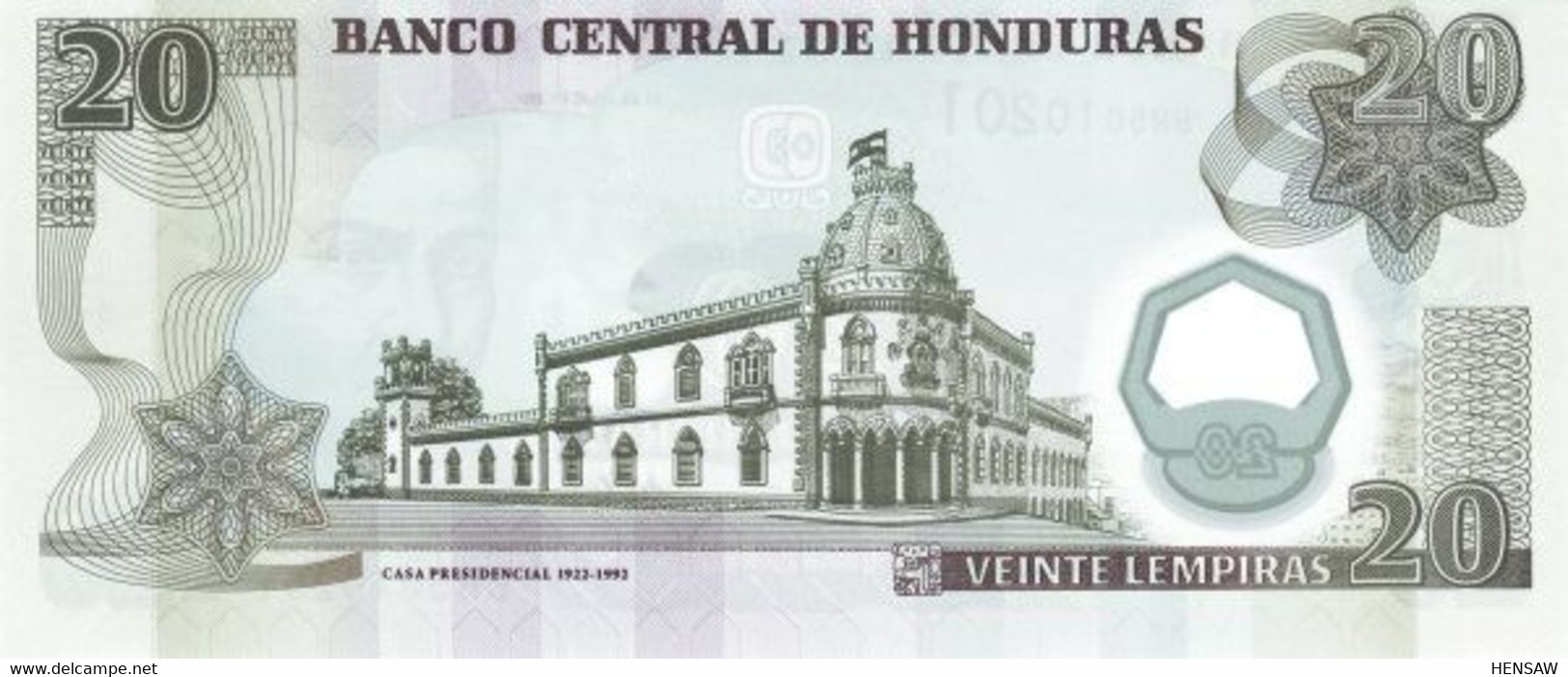 HONDURAS 20 LEMPIRAS 2008 P 95 UNC NUEVO SC - Honduras