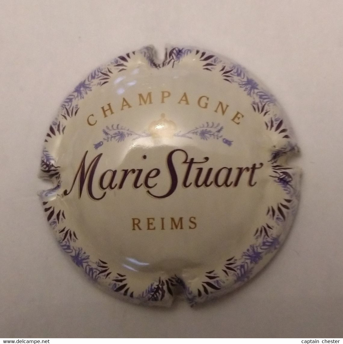 PLAQUE DE MUSELET DE CHAMPAGNE " MARIE STUART REIMS " - Marie Stuart