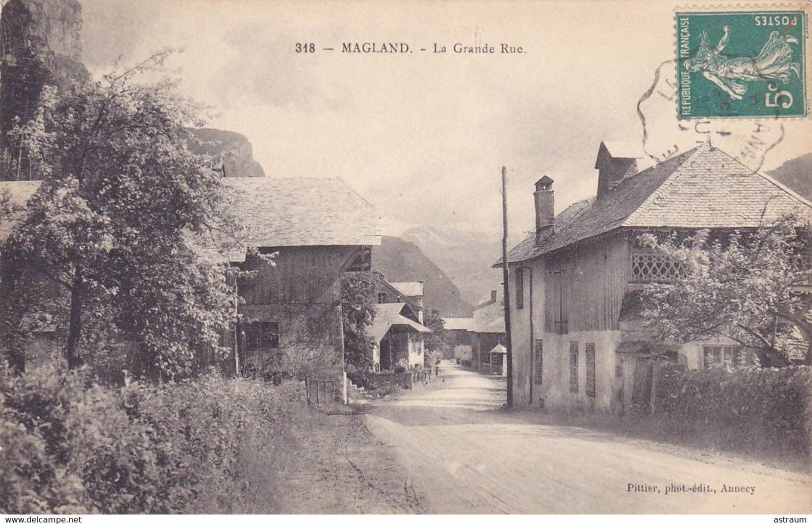 Cpa -74 - Magland - Grande Rue - Edi Pittier N°318 - Magland