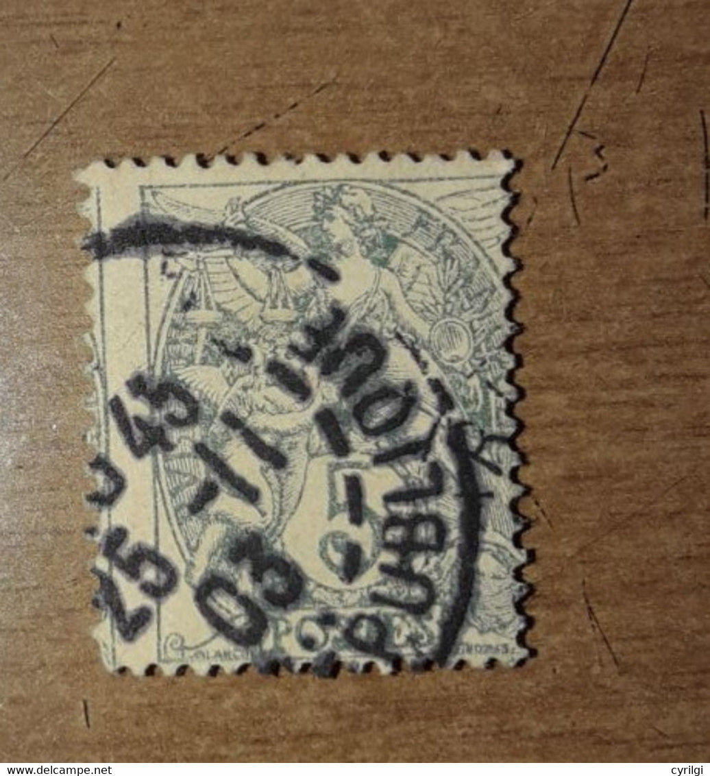 Type1blanc YT 111 , Piquage à Cheval - Used Stamps