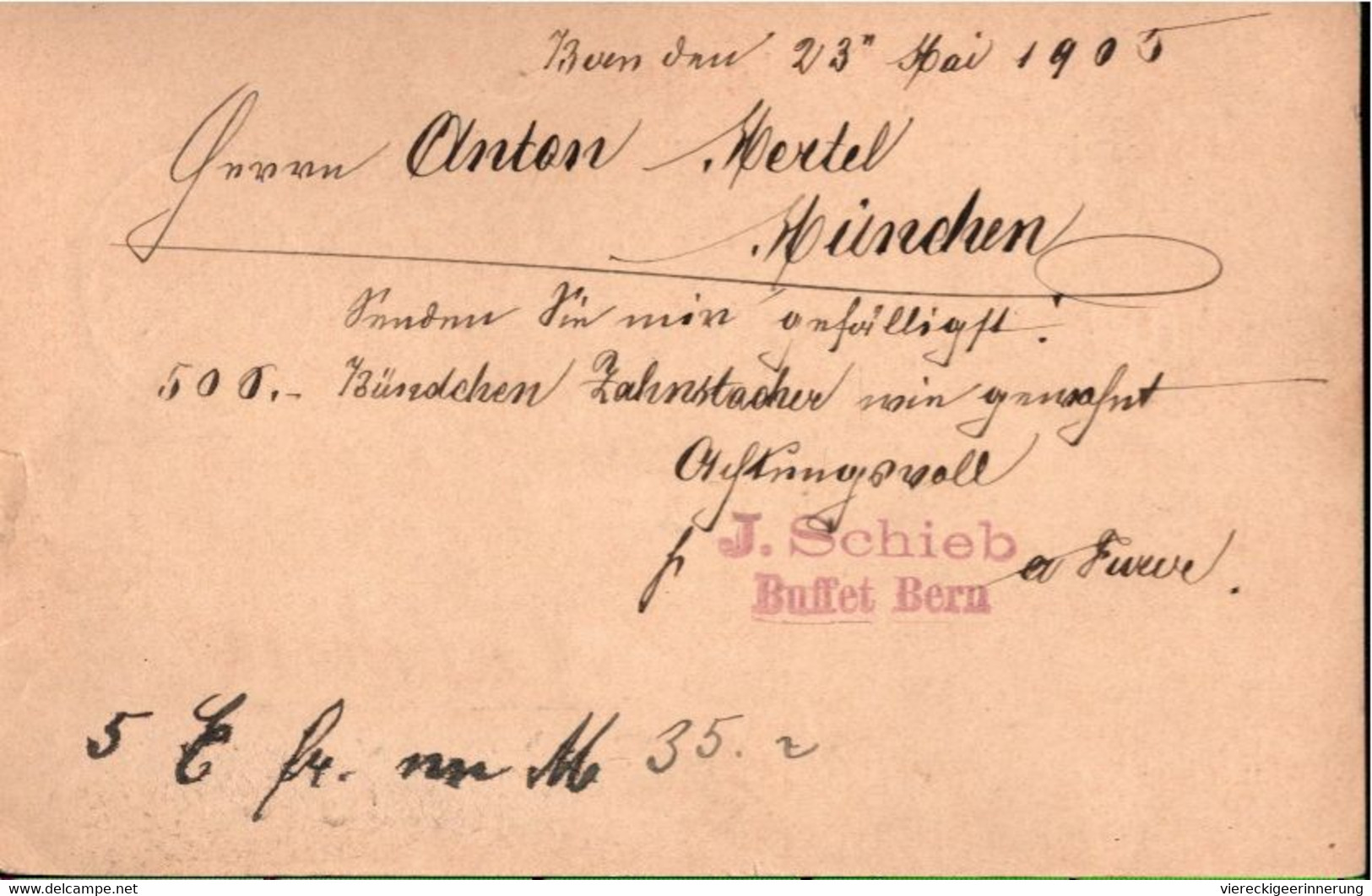 ! Lot von 15 Ganzsachen aus Bern, Schweiz, 1901-1909, u.a. Bahnhof Buffett, Velo Fabrik