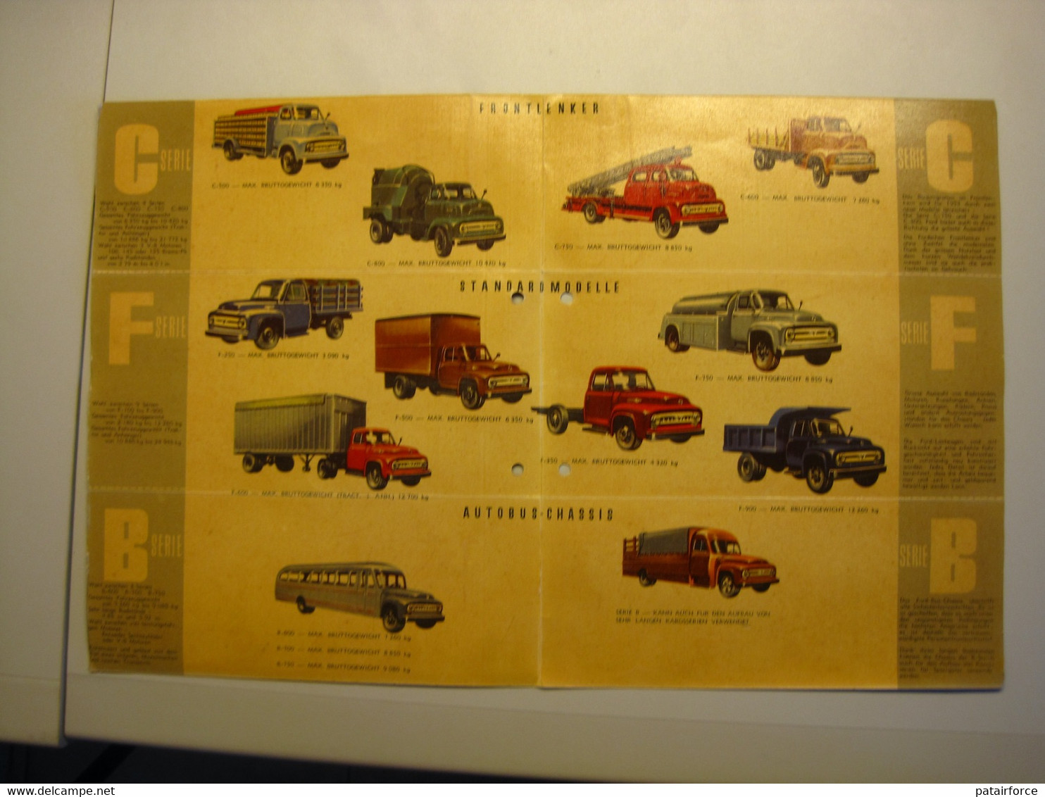 Ford  TRUCK Revue  /  C - F - B Serie   FORD MOTOR COMPANY ( Belgium) - Trucks