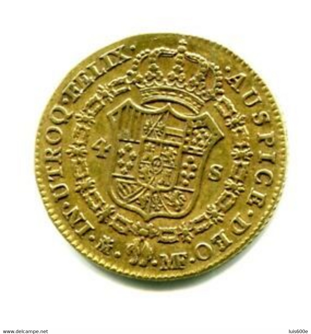 1791.ESPAÑA.MONEDA ORO.4 ESCUDOS.CARLOS IV. 13,51 GR. MADRID.MBC+ - Monedas Provinciales