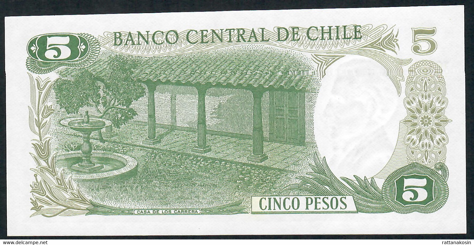 CHILE P149a 5 PESOS 1975 UNC. - Chili