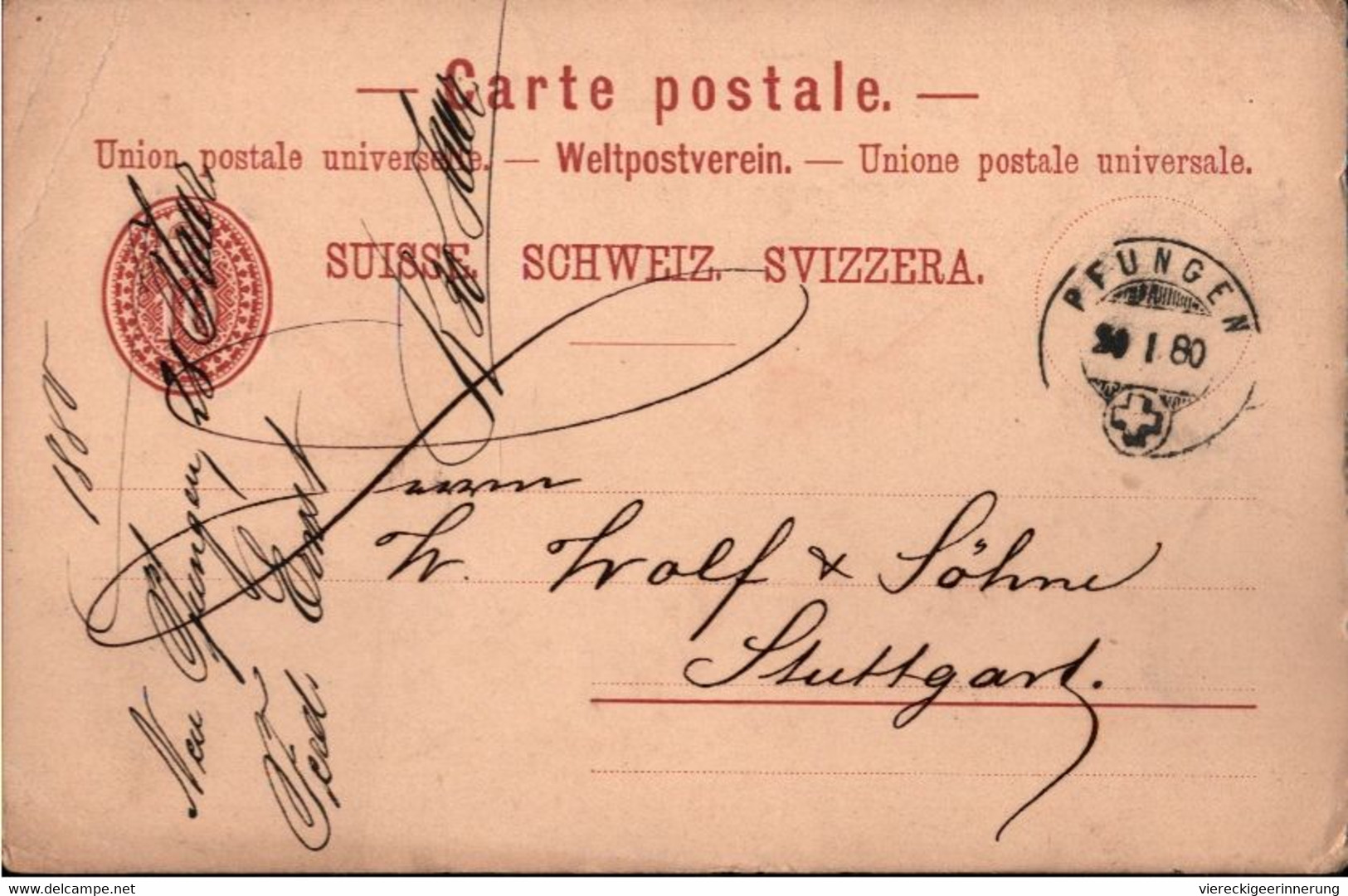 ! Lot Von 14 Ganzsachen Aus Der Schweiz, 1880-1923 - Entiers Postaux