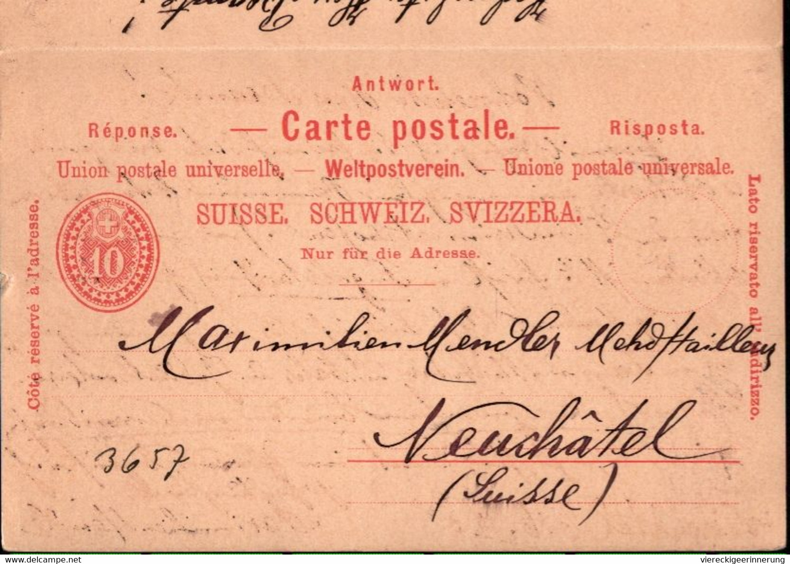 ! Lot von 14 Ganzsachen aus der Schweiz, 1880-1923