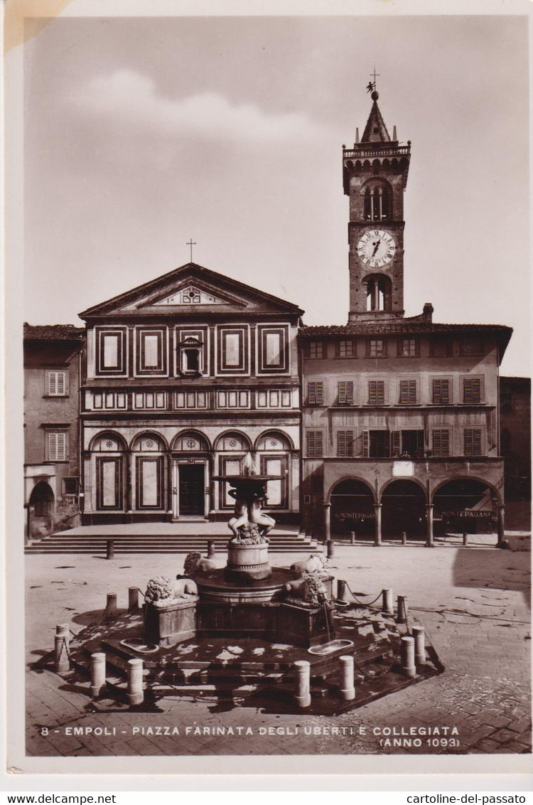 EMPOLI  PIAZZA FARINATA  DEGLI UBERTI E COLLEGIATA NO VG FOTOGRAFICA - Empoli