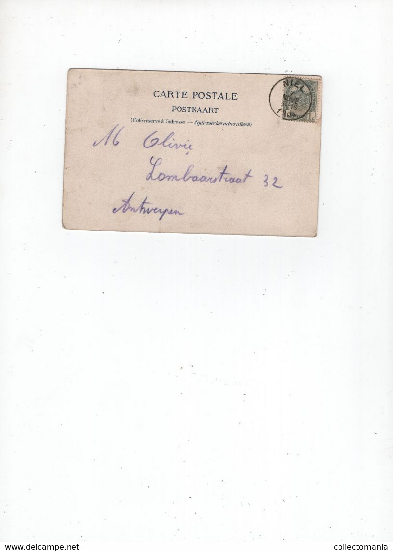 1 Oude Postkaart  NIEL  In De Steenbakkerijen  1904  Uitgever Slootmaeckers - Niel