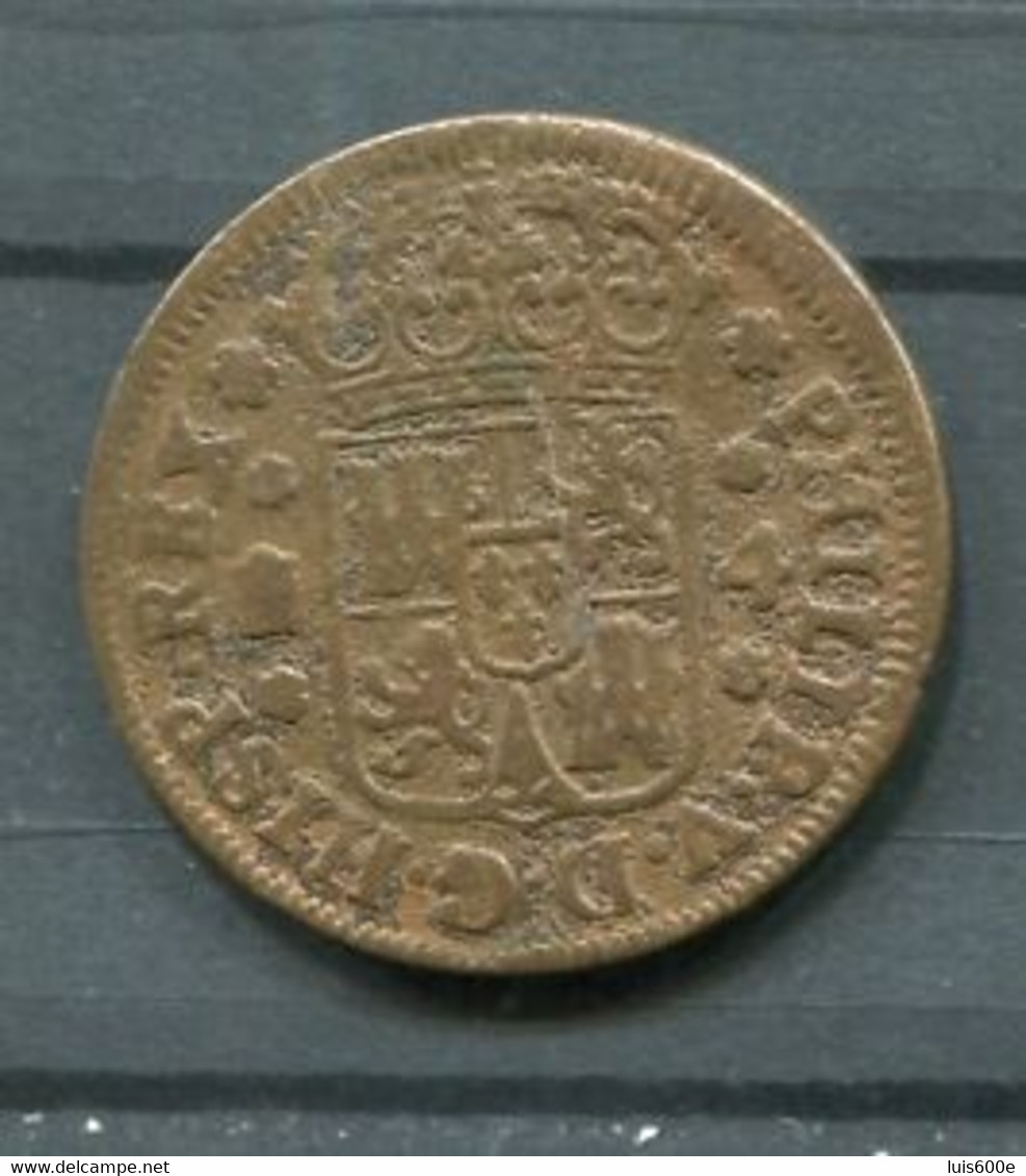 1743.ESPAÑA.MONEDA.FELIPE V. 4 MARAVEDIS DE COBRECECA SEGOVIA - Monete Provinciali