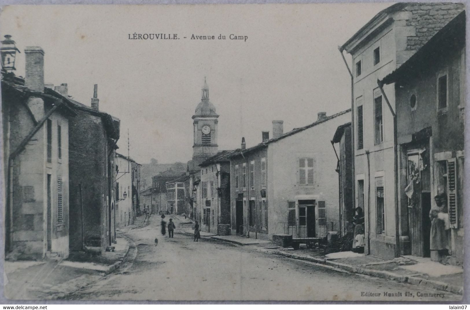 C. P. A. : 55 : LEROUVILLE : Avenue Du Camp, Animé, En 1911 - Montiers Sur Saulx