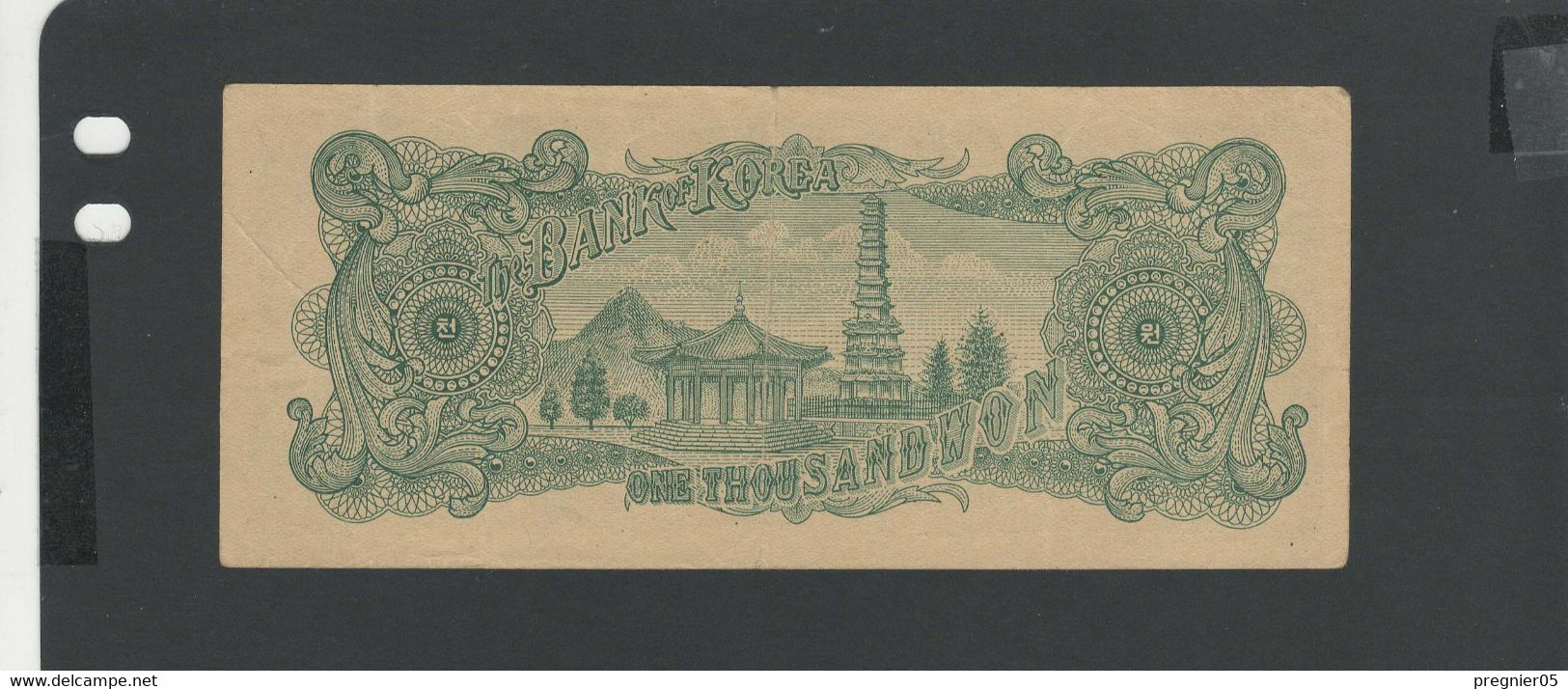 COREE Du SUD - Billet 1000 Won 1952 TTB+/VF+ Pick.010a - Korea (Süd-)