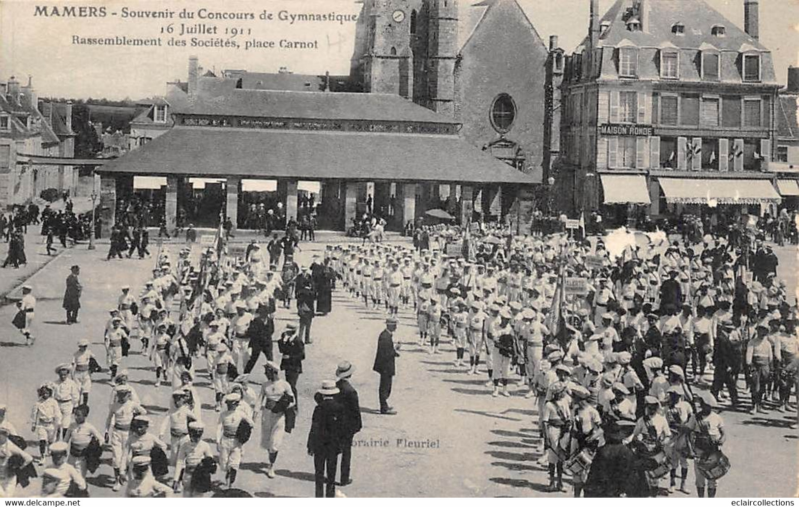 Mamers      72      Concours De Gymnastique 1911. Sociétés Place Carnot   -  2  -         (voir Scan) - Mamers