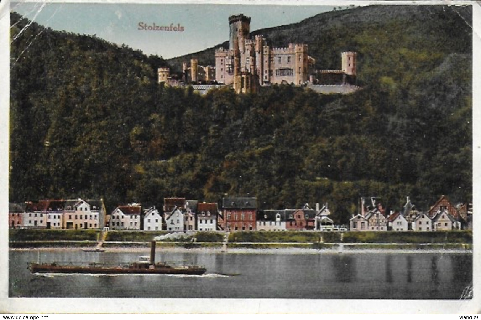Coblence. -  Château De Stolzenfels. -  Bateau. -  1923 - Koblenz