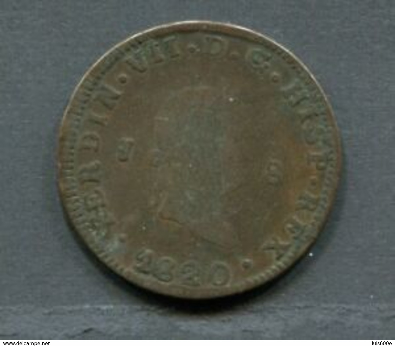 1820.ESPAÑA.MONEDA.FERNANDO VII.8 MARAVEDIS DE COBRE.CECA JUBIA - Münzen Der Provinzen