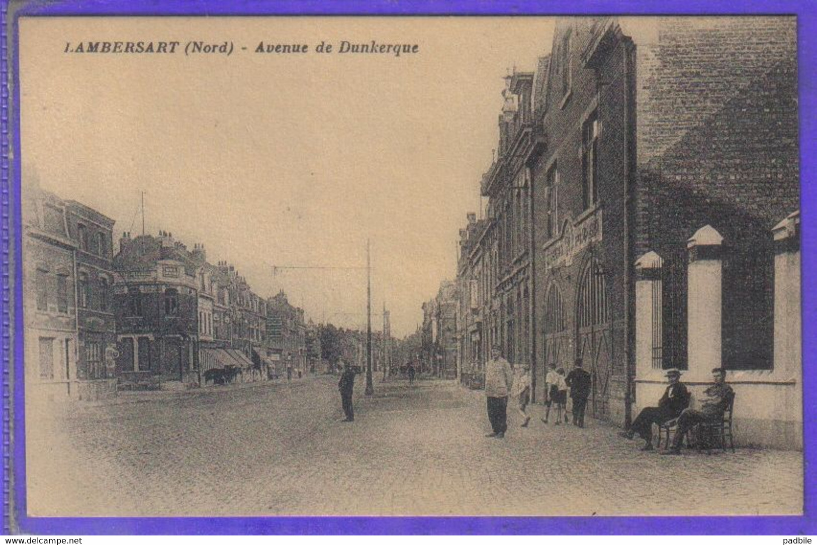 Carte Postale 59. Lambersart  Avenue De Dunkerque  Très Beau Plan - Lambersart