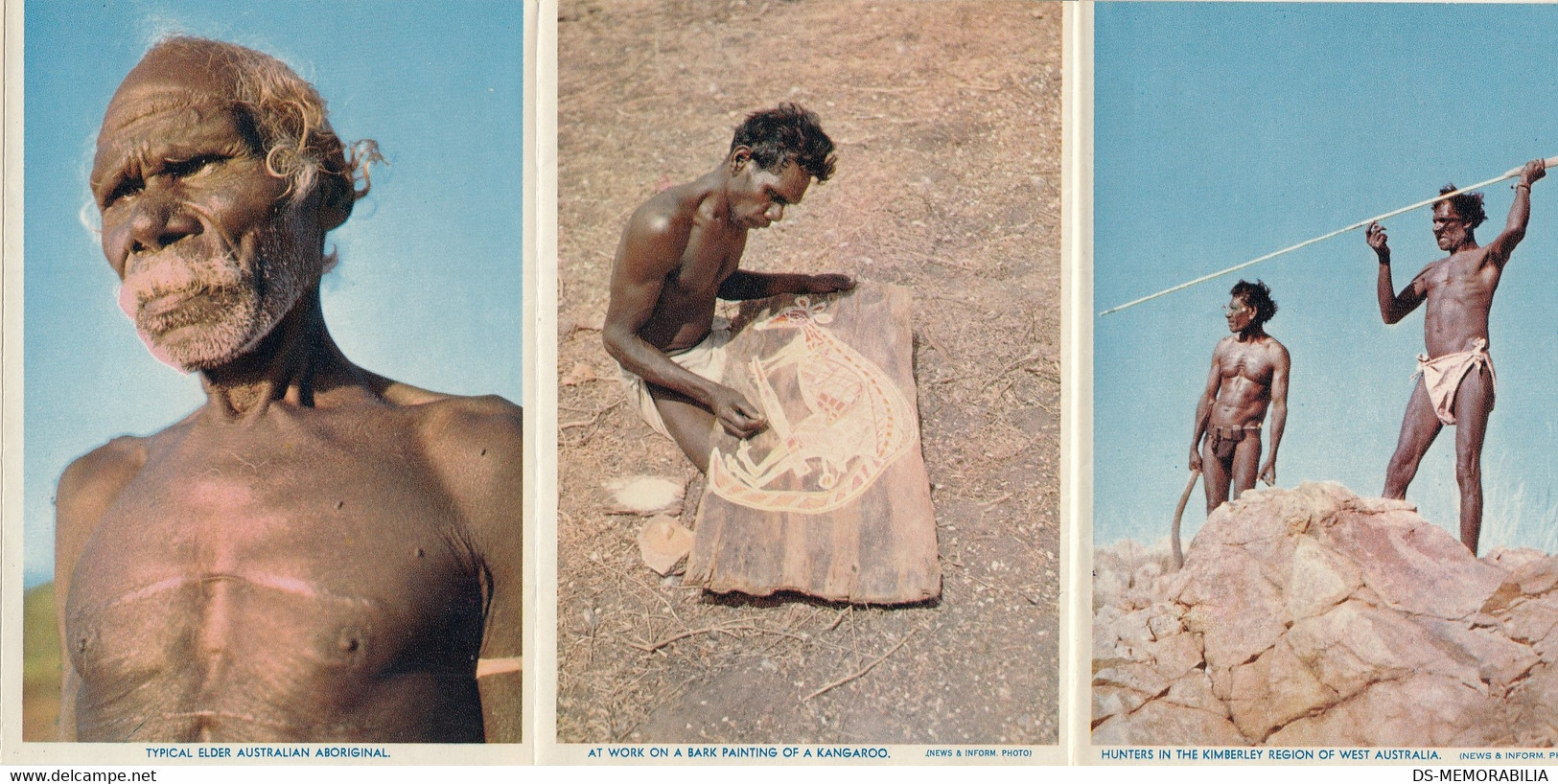 Australian Aborigines Folder W 14 Pics , Sent 1963 - Aborigines