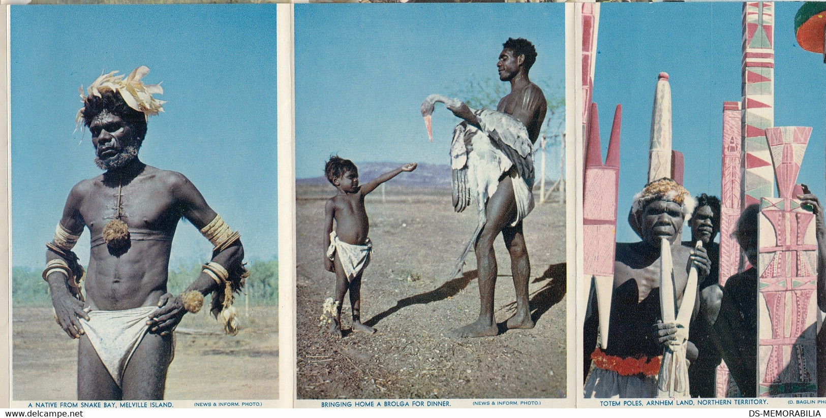 Australian Aborigines Folder W 14 Pics , Sent 1963 - Aborigènes