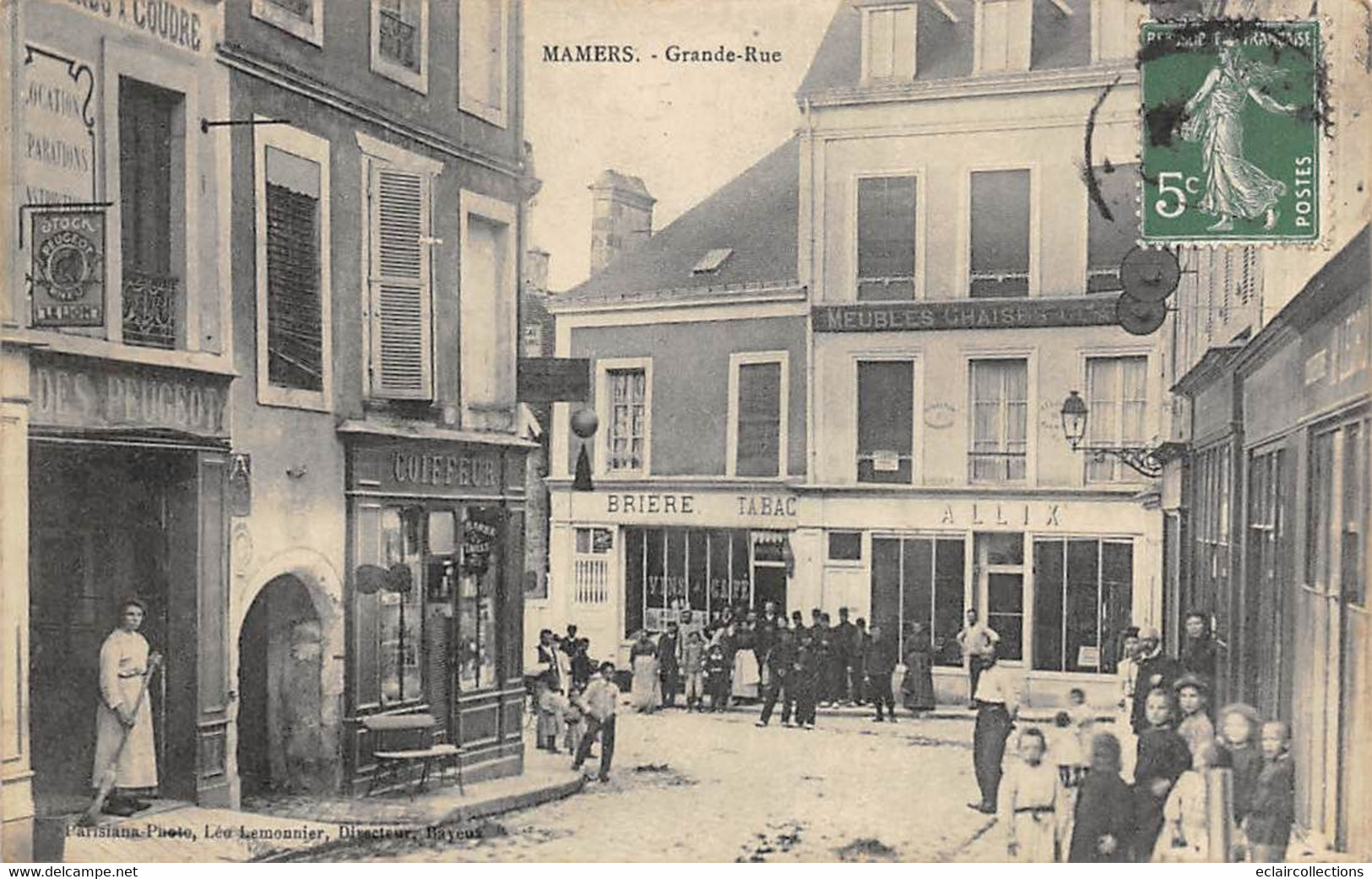 Mamers      72        Grande Rue. Commerces Bière. Tabac. Coiffeur       (voir Scan) - Mamers