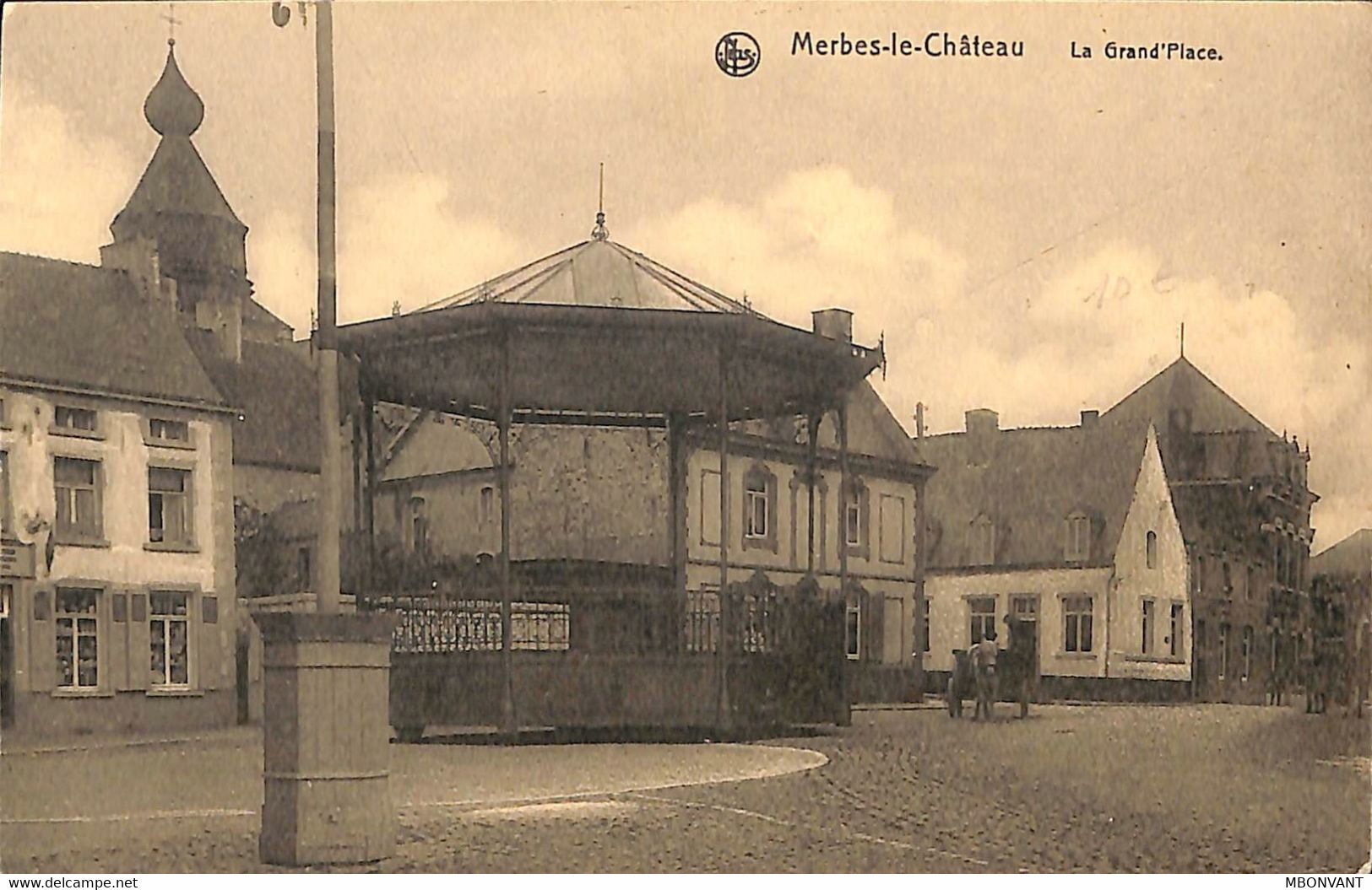 Merbes-le-Château /  Gd Place (Kiosque) - Merbes-le-Chateau