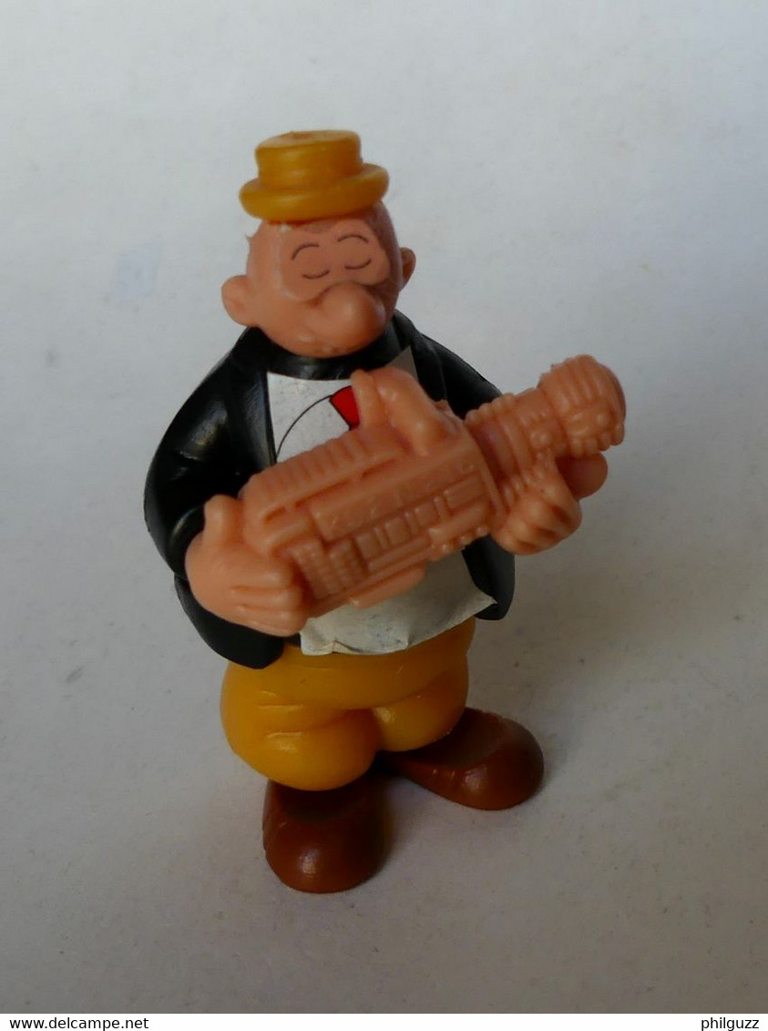 FIGURINE KINDER POPEYE 1992 WIMPY CAREMA Manque 1 Autocollant Sur La Camera - Other & Unclassified