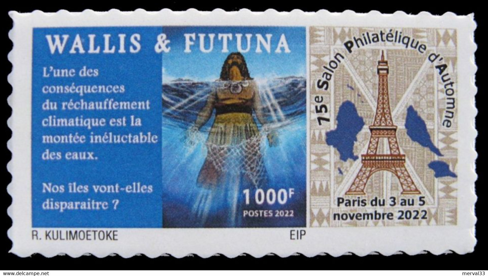 Timbre Wallis Et Futuna 2022 75ème Salon Philatélique D'Automne Paris 2022 - Ungebraucht