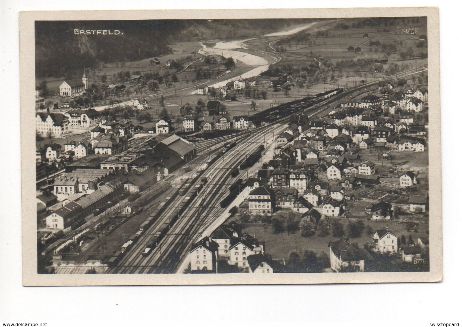 ERSTFELD Bahnhof Mit Bahn Flugaufnahme - Erstfeld