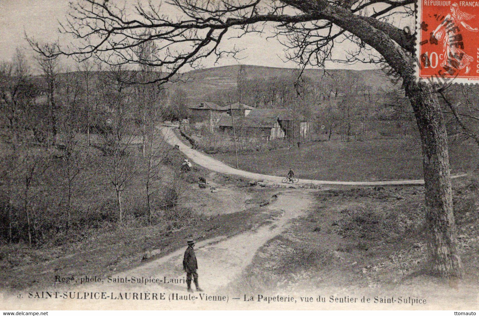 Saint-Sulpice-Lauriere (Hte-Vienne) -  La Papeterie, Vue Du Sentier De Saint-Sulpice  - CPA - Lauriere