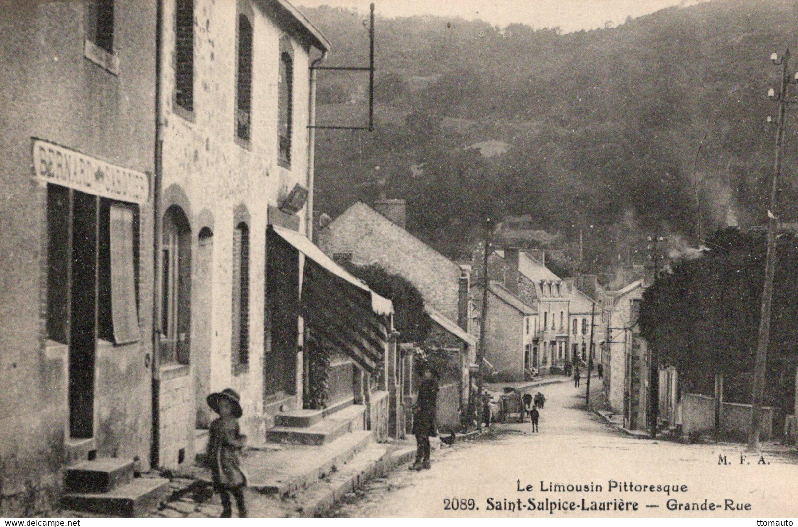 Saint-Sulpice-Lauriere (Hte-Vienne) -  Grande-Rue  - CPA - Lauriere