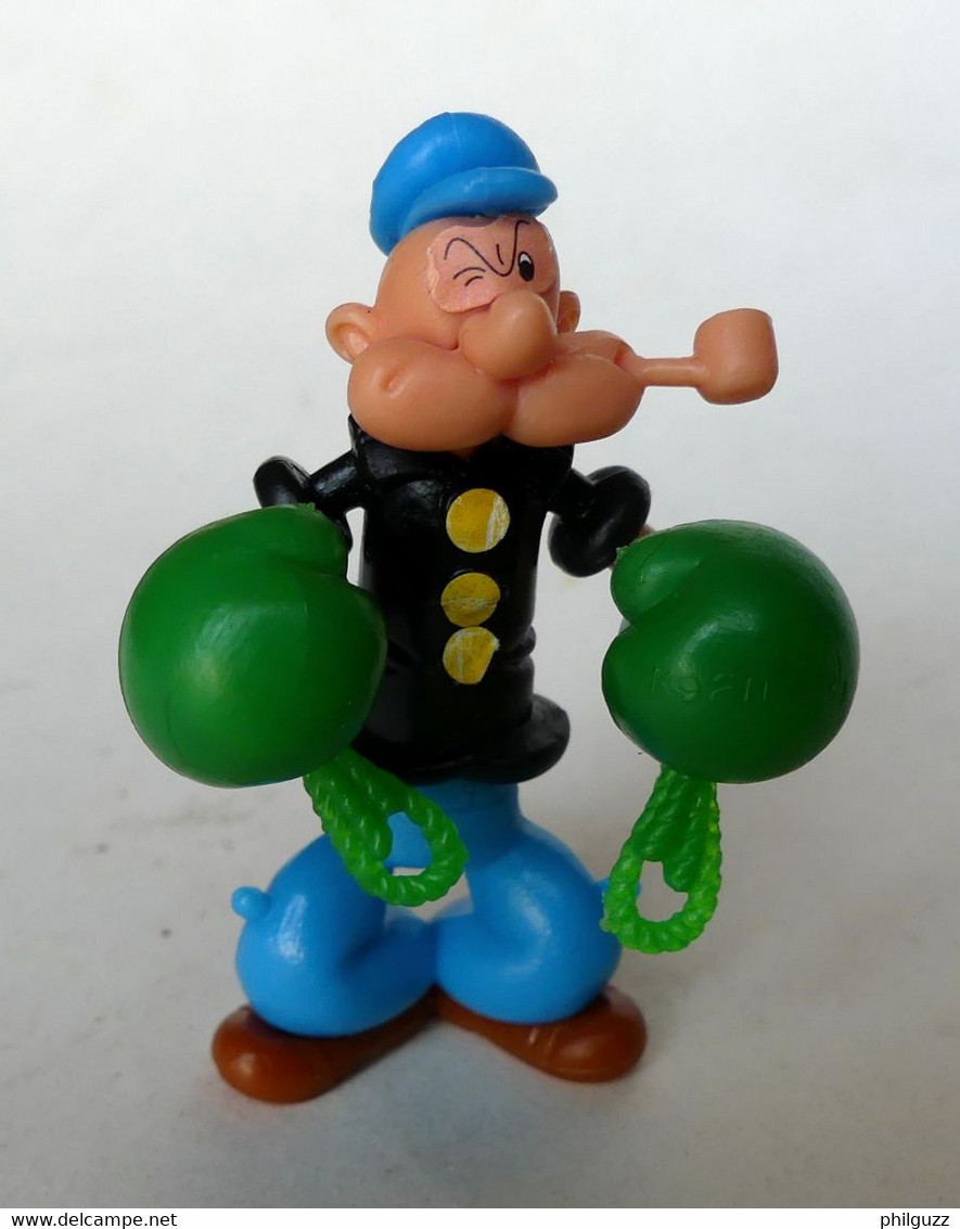 FIGURINE KINDER POPEYE 1992 BOXEUR Gants Vert - Andere & Zonder Classificatie