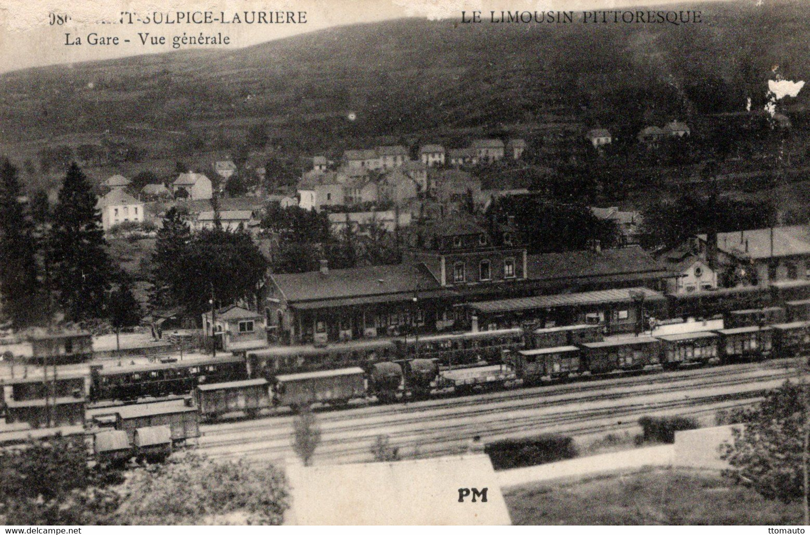 Saint-Sulpice-Lauriere (Hte-Vienne) -  La Gare - Vue Générale - CPA - Lauriere