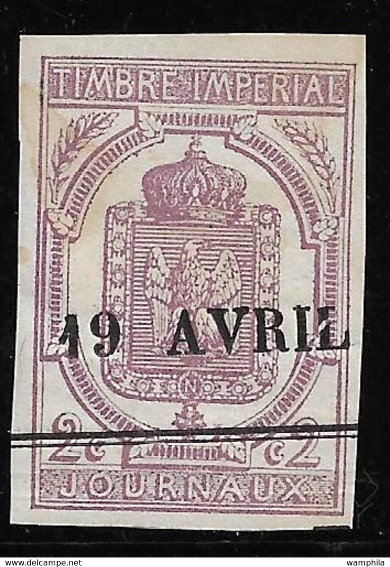 France. Timbres Pour Journaux N°1 Oblitéré Cote 85€. - Periódicos