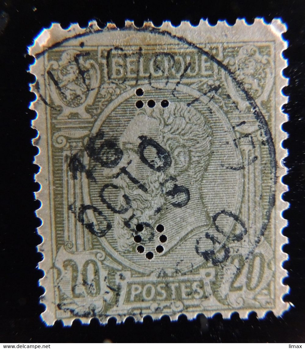 Lochung Perfin Perfore - Leopold II - CL - Credit Lyonnais 1890 - 1863-09