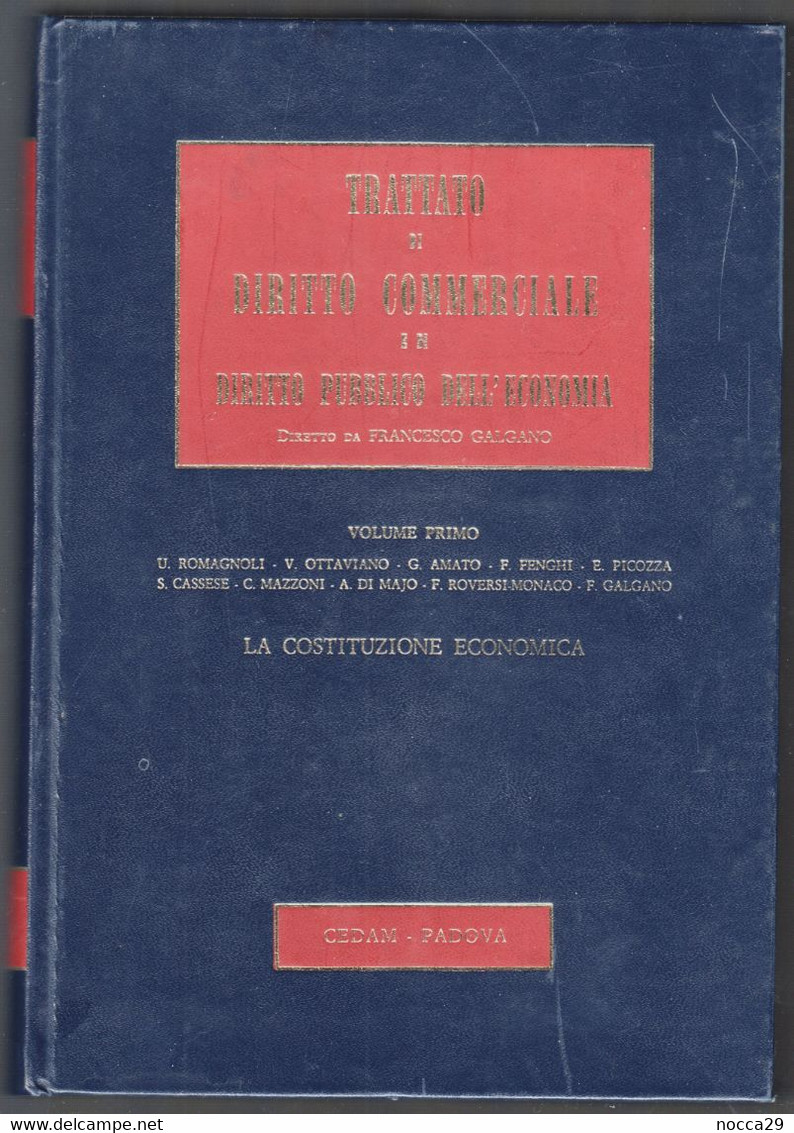 TRATTATO DI DIRITTO COMMERCIALE E DI DIRITTO PUBBLICO DELL'ECONOMIA - CEDAM - 1977 - VOL.1 - F. GALGANO  (STAMP245) - Droit Et économie