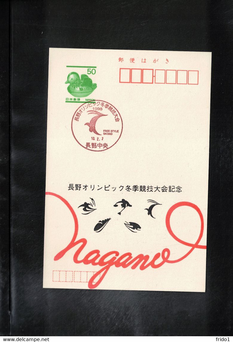 Japan 1998 Olympic Games Nagano - Free-style Skiing Interesting Postcard - Hiver 1998: Nagano