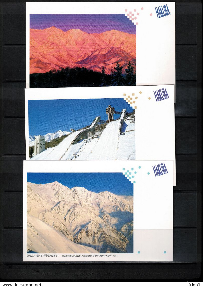 Japan 1998 Olympic Games Nagano - Hakuba Interesting 5 Postcards - Winter 1998: Nagano